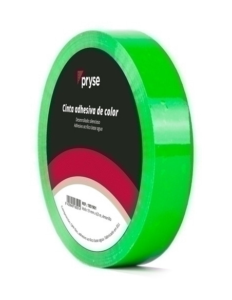 CINTA ADHESIVA PRYSE OPP 19x63 VERDE