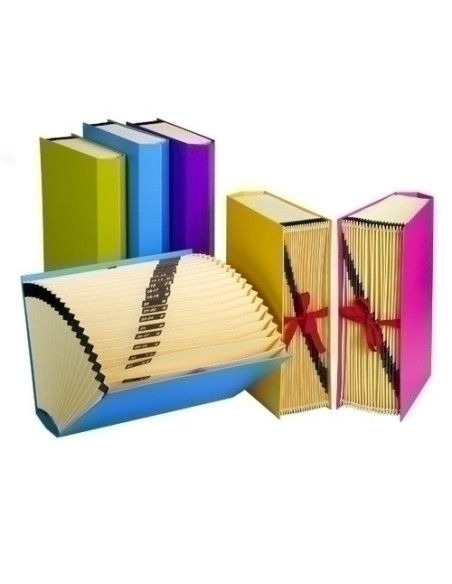 CLASIFICADOR ACORDEON CARCHIVO CARTON FORRFASHION F 20 DPTOSA-Z AZUL