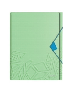 CLASIFICADOR ACORDEON LEITZ URBAN CHIC PP A4 6 SEPARAD VERDE