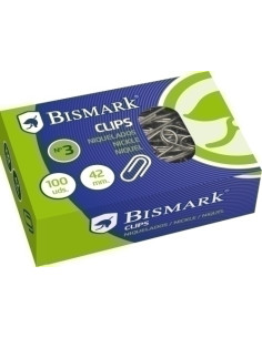 CLIP BISMARK N3 42 mm NIQUELADO CAJA de 100