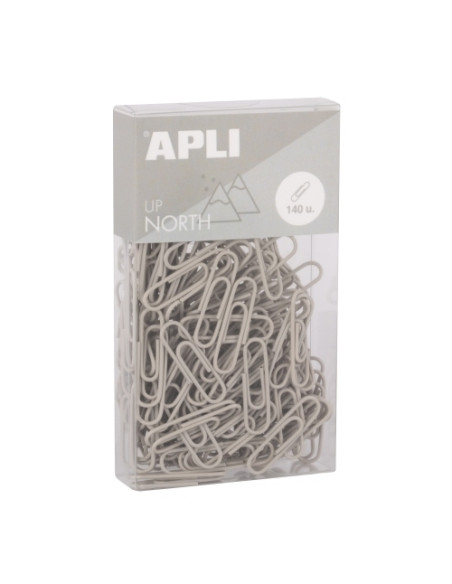 CLIP COLOR APLI UP NORTH GRIS 28 mm CAJA de 140