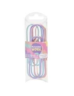 CLIP COLOR MOOVING PASTEL JUMBO 6 PIEZAS