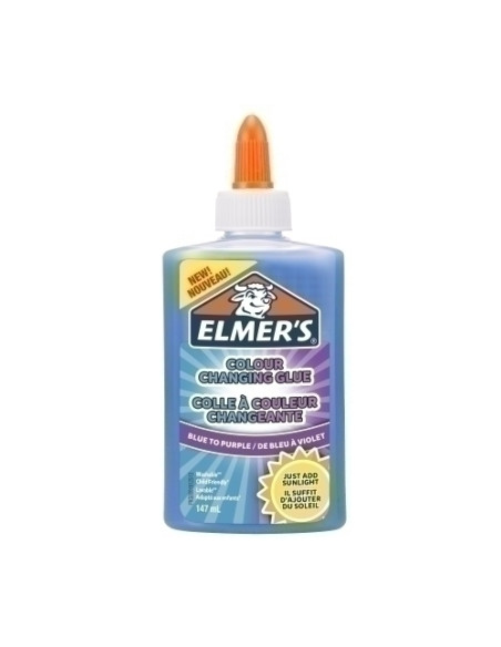 COLA ELMER´S SLIME CAMBIACOLOR LAVABLE 147 ml AZUL