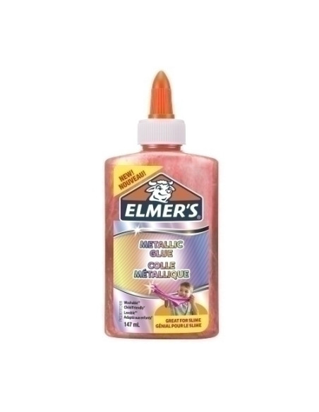 COLA ELMER´S SLIME METALICO LAVABLE 147 ml ROSA