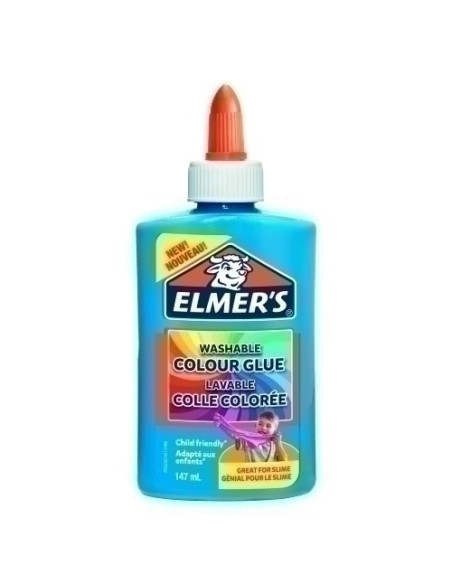 COLA ELMER´S SLIME OPACO LAVABLE 147 ml AZUL