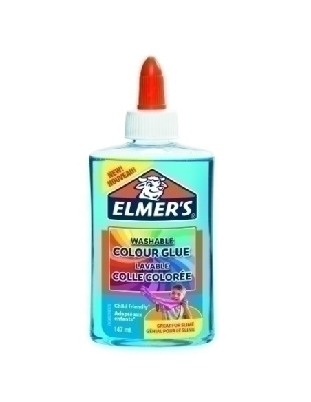 COLA ELMER´S SLIME TRANSLUCIDO LAVABLE 147 ml AZUL