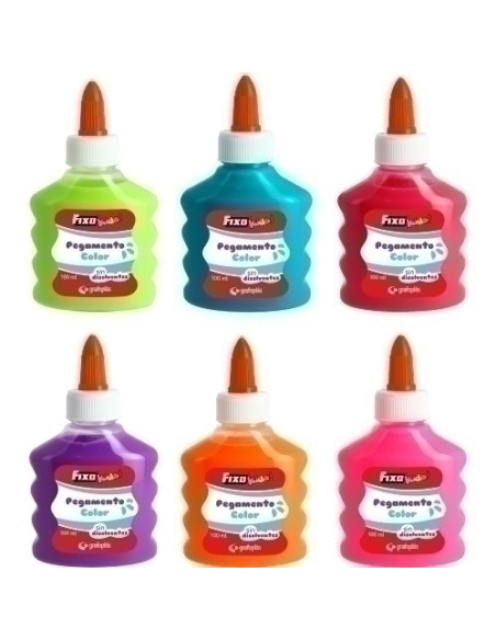 COLA FIXO KIDS COLOR 100ml EXPOSITOR DE 12