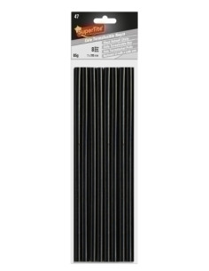 COLA TERMOFUSIBLE en BARRA SUPERTITE 7x200 mm blister de 8 NEGRA