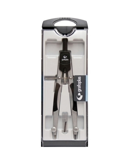 COMPAS GRAFOPLAS MICROMETRICO NEGRO CON MINAS