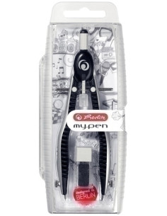 COMPAS HERLITZ MYPEN CON BIGOTERA NEGROGRIS