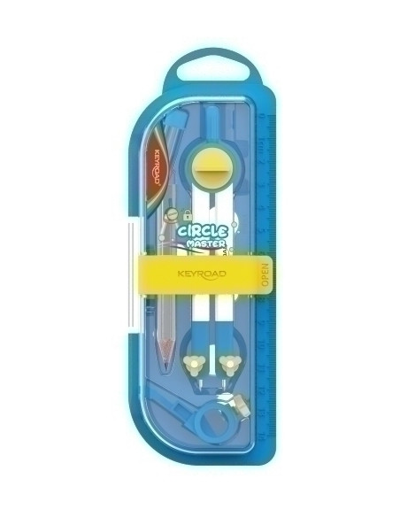 COMPAS KEYROAD ESCOLAR LAPIZ Y ADAPTADOR UNIVERSAL