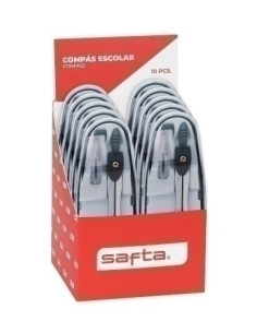 COMPAS SAFTA ESCOLAR EXPOSITOR DE 10