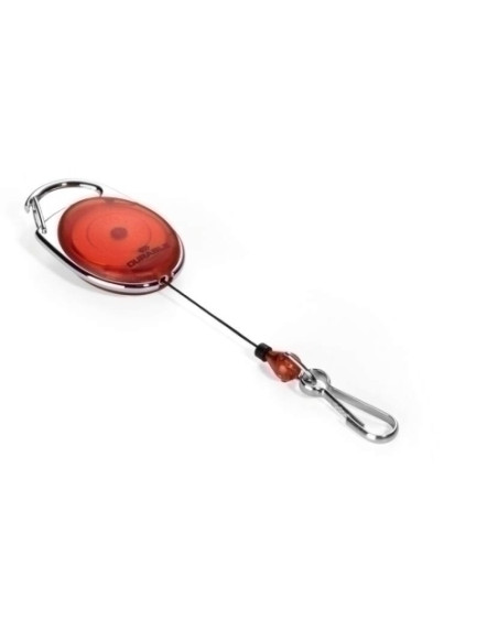 CORDON EXTENSIBLE DURABLE STYLE C MOSQUETON ROJO