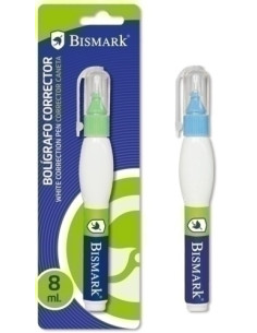 CORRECTOR LIQUIDO BOLIGRAFO BISMARK 8 ml ERGONOMICO
