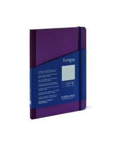 CUADERNO FABRIANO ECOQUA PLUS TELA 9x14 80hj 90gr LISO PURPURA