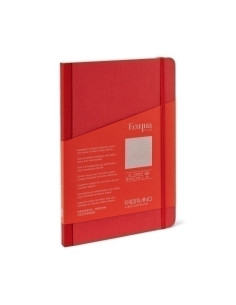 CUADERNO FABRIANO ECOQUA PLUS TELA A5 80hj 90gr LISO FRAMBUESA