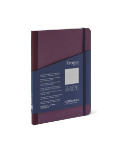 CUADERNO FABRIANO ECOQUA PLUS TELA A5 80hj 90gr LISO PURPURA