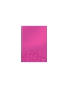 CUADERNO LEITZ WOW A4 80 hj 90gr CUADRIC4x4 FUCSIA