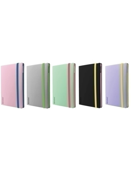 CUADERNO MOOVING TAPA BLANDA A5 96h 90gr LISO con GOMA COLORES SURTIDOS