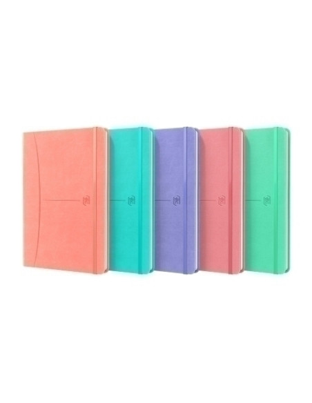CUADERNO OXFORD SIGNATURE tapa EXTRA A5 80h HORIZONTAL SURTIDO COLORES PASTEL 5