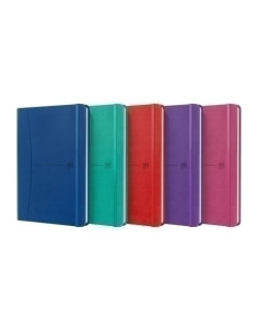 CUADERNO OXFORD SIGNATURE tapa EXTRA A5 80h HORIZONTAL SURTIDO COLORES VIVOS 5