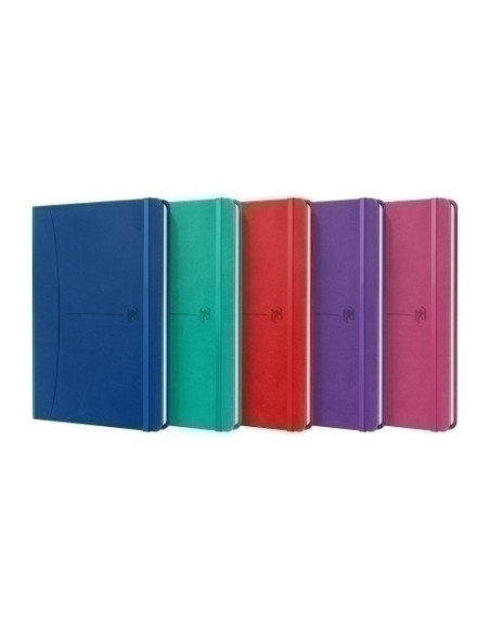 CUADERNO OXFORD SIGNATURE tapa EXTRA A5 80h HORIZONTAL SURTIDO COLORES VIVOS 5