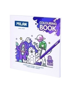CUADERNO PARA COLOREAR MILAN 140g 20h ALIEN INVASION