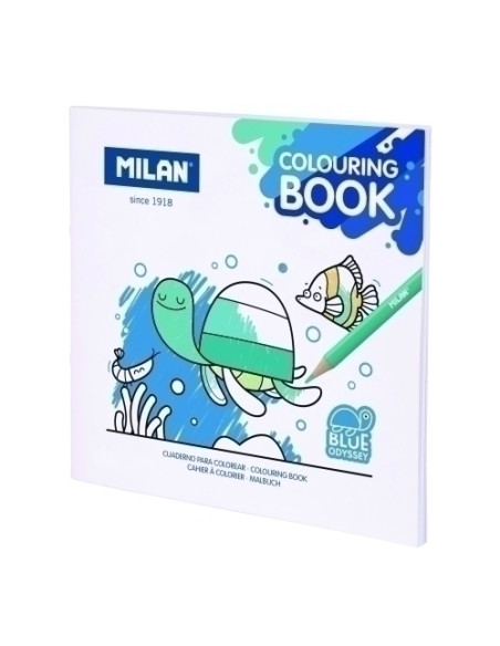 CUADERNO PARA COLOREAR MILAN 140g 20h BLUE ODYSSEY