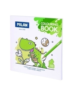 CUADERNO PARA COLOREAR MILAN 140g 20h DINO LAND