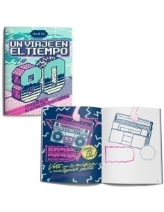 CUADERNO RUBIO 204x266 ILUSTRACION Y LETTERING UN VIAJE EN EL TIEMPO LOS 80