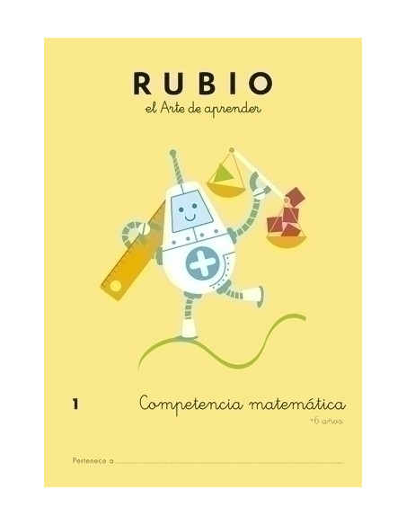 CUADERNO RUBIO A4 COMPETENCIA MATEMATICAS 1