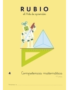CUADERNO RUBIO A4 COMPETENCIA MATEMATICAS 4