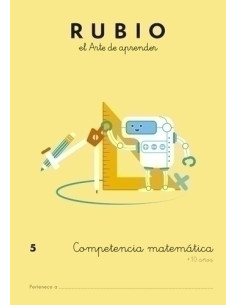 CUADERNO RUBIO A4 COMPETENCIA MATEMATICAS 5