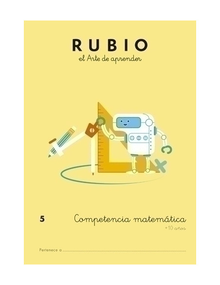 CUADERNO RUBIO A4 COMPETENCIA MATEMATICAS 5
