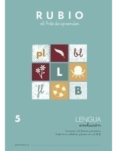CUADERNO RUBIO A4 LENGUA EVOLUCION N 5
