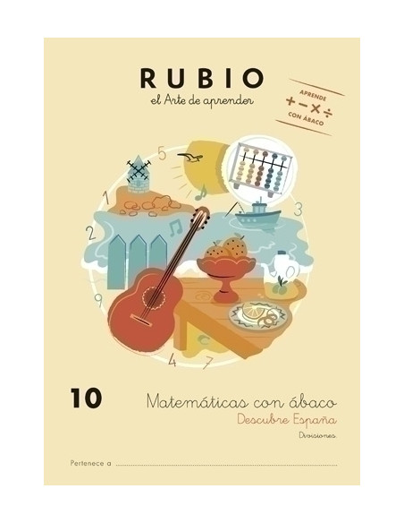 CUADERNO RUBIO A4 MATEMATICAS CON ABACO 10