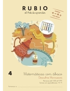 CUADERNO RUBIO A4 MATEMATICAS CON ABACO 4