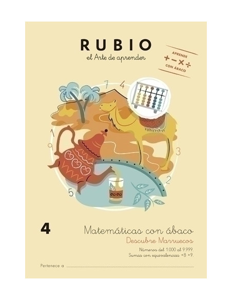 CUADERNO RUBIO A4 MATEMATICAS CON ABACO 4