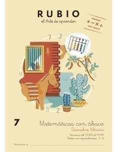 CUADERNO RUBIO A4 MATEMATICAS CON ABACO 7