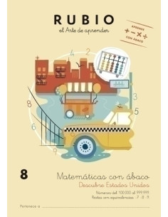 CUADERNO RUBIO A4 MATEMATICAS CON ABACO 8