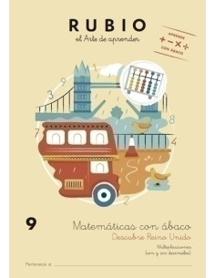 CUADERNO RUBIO A4 MATEMATICAS CON ABACO 9