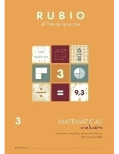 CUADERNO RUBIO A4 MATEMATICAS EVOLUCION N 3