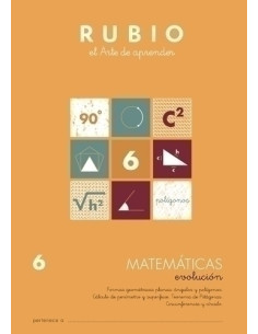 CUADERNO RUBIO A4 MATEMATICAS EVOLUCION N 6