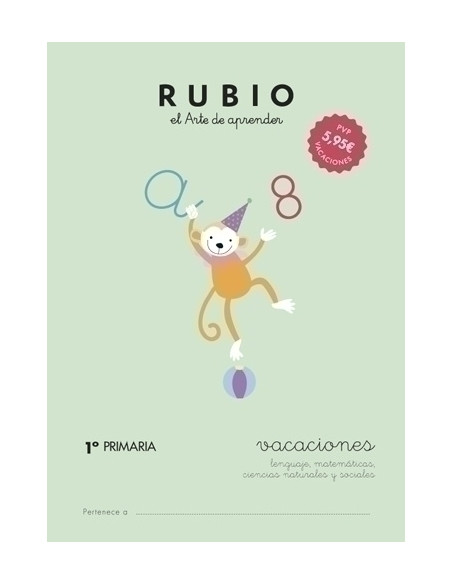 CUADERNO RUBIO A4 VACACIONES 1 PRIMARIA
