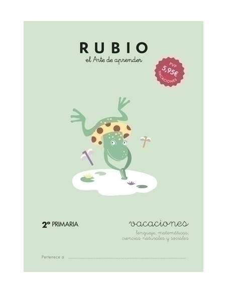 CUADERNO RUBIO A4 VACACIONES 2 PRIMARIA