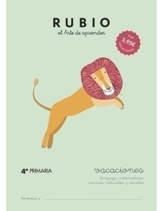 CUADERNO RUBIO A4 VACACIONES 4 PRIMARIA