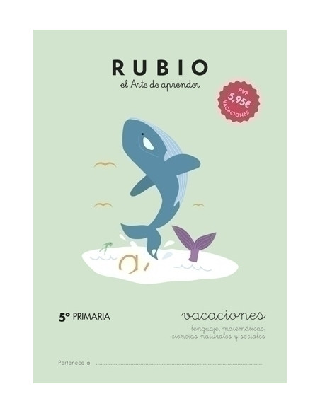 CUADERNO RUBIO A4 VACACIONES 5 PRIMARIA