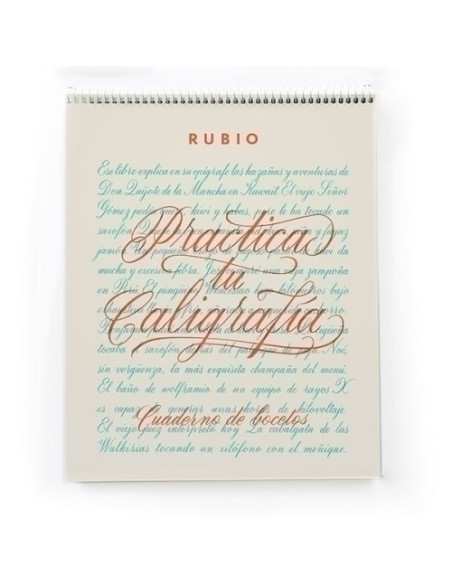 CUADERNO RUBIO BOCETOS CALIGRAFIA