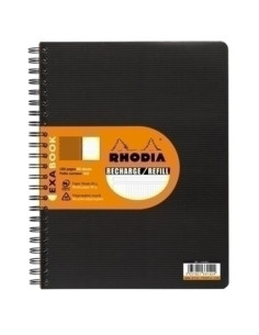 CUADERNO-RECAMBIO CLAIREFONTAINE EXABOOK RHODIA A4 160h 5x5