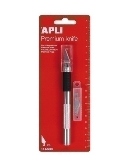 CUCHILLO APLI HOBBY PREMIUM  3 RECAMBIOS 1 UNIDAD